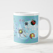 メリークリスマスウィンドサンタクロース靴下 ジャンボコーヒーマグカップ (右)