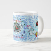 メリークリスマスウィンドサンタクロース靴下 ジャンボコーヒーマグカップ (正面右)