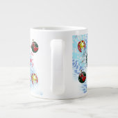 メリークリスマスウィンドサンタクロース靴下 ジャンボコーヒーマグカップ (裏面)