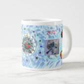 メリークリスマスウィンドサンタクロース靴下 ジャンボコーヒーマグカップ (正面右)