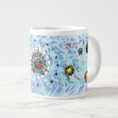 メリークリスマスウィンドサンタクロース靴下 ジャンボコーヒーマグカップ (正面右)