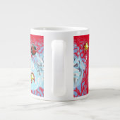 メリークリスマスウィンドサンタクロース靴下 ジャンボコーヒーマグカップ (裏面)