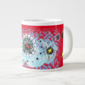 メリークリスマスウィンドサンタクロース靴下 ジャンボコーヒーマグカップ (正面右)