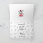 メリークリスマスウィーズお洒落ペンギン カード (内部)