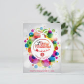 メリークリスマスウィーズモダン家族の写真 シーズンポストカード (スタンド正面)