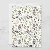 メリークリスマスウェディング日付を保存リース写真 シーズンカード (裏面)