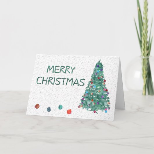 メリークリスマスウォーターの木 シーズンカード (正面)
