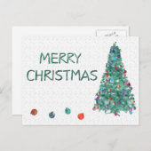 メリークリスマスウォーターの木 シーズンポストカード (正面/裏面)