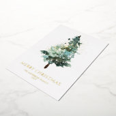 メリークリスマスウォーターの木 箔シーズンカード (回転した状態)