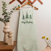 メリークリスマスウォーターの色の金ゴールド エプロン