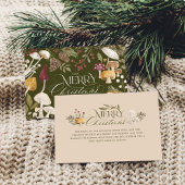 メリークリスマスウォーターの色ウッドシマッシュルームの写真 シーズンカード