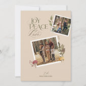 メリークリスマスウォーターの色ウッドシマッシュルームの写真 シーズンカード (正面)