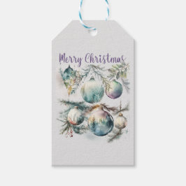 メリークリスマスウォーターオーナメント ギフトタグ