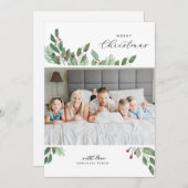 メリークリスマスウォーターカラーカード シーズンカード (正面/裏面)