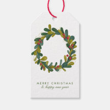 メリークリスマスウォーターカラーグリーナリーリース