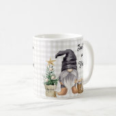 メリークリスマスウォーターカラーファームハウス格言 コーヒーマグカップ (正面右)