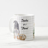 メリークリスマスウォーターカラーファームハウス格言 コーヒーマグカップ (正面左)