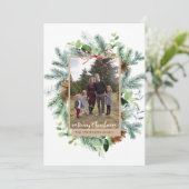 メリークリスマスウォーターカラーフォトカード (スタンド正面)