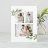 メリークリスマスウォーターカラーホリー3写真休日 (スタンド正面)