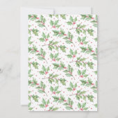 メリークリスマスウォーターカラーホリー3写真休日 (裏面)