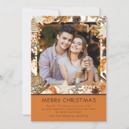 メリークリスマスウォーターカラー冬のフローラ写真