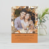 メリークリスマスウォーターカラー冬のフローラ写真 (スタンド正面)