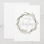 メリークリスマスウォーターリース シーズンカード (正面/裏面)