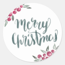 メリークリスマスウォーターリース ラウンドシール