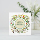 メリークリスマスウォーターリース 鮮やか シーズンカード (スタンド正面)