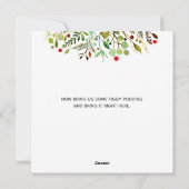 メリークリスマスウォーターリース 鮮やか シーズンカード (裏面)