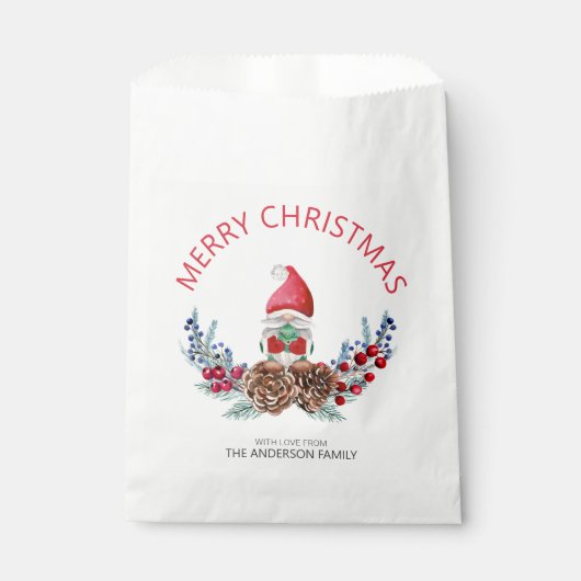 メリークリスマスウォーター格言 フェイバーバッグ (正面)