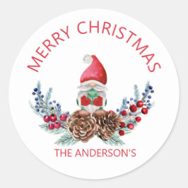 メリークリスマスウォーター格言 ラウンドシール