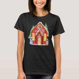 メリークリスマスウォーター色のイラストレーションクリスマス Tシャツ