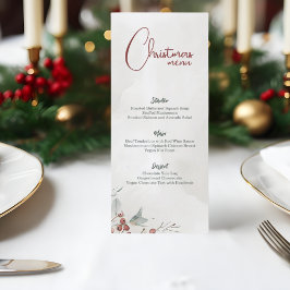 メリークリスマスウォーター色ウィンターベリー非写真 メニュー