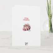 メリークリスマスウォーター色キャンディケーンキャンディ シーズンカード (裏面)