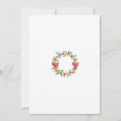 メリークリスマスウォーター色クリスマスツリーカード カード (裏面)