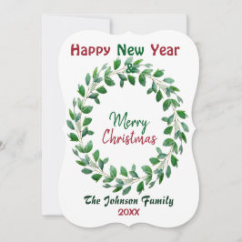 メリークリスマスウォーター色ニューイヤーグリーンリース