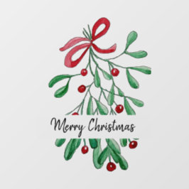 メリークリスマスウォーター色ミスタントハンド絵を描ル ウィンドウサイン