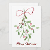 メリークリスマスウォーター色ミスタントー シーズンカード (正面/裏面)