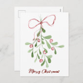 メリークリスマスウォーター色ミスタントー シーズンポストカード (正面/裏面)