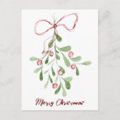 メリークリスマスウォーター色ミスタントー シーズンポストカード (正面)