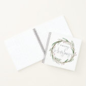 メリークリスマスウォーター色リースジャーナル ノートブック (内部)