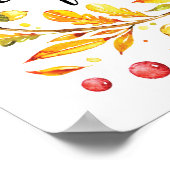 メリークリスマスウォーター色リースポスタープリント ポスター (角)