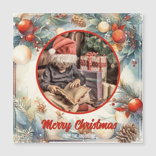 メリークリスマスウォーター色葉緑の写真 (正面)