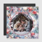 メリークリスマスウォーター色装飾写真 (正面/裏面)