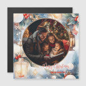 メリークリスマスウォーター色装飾写真 (正面/裏面)