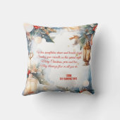 メリークリスマスウォーター色装飾写真 クッション (裏面)