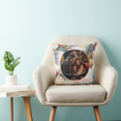 メリークリスマスウォーター色装飾写真 クッション (椅子)