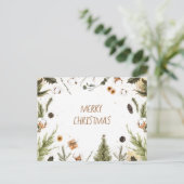 メリークリスマスウォーター色 シーズンポストカード (スタンド正面)