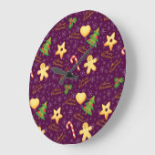 メリークリスマスウォール時計 ラージ壁時計 (傾斜)